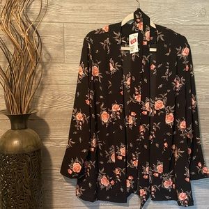 H&M kimono style blouse with tie belt!